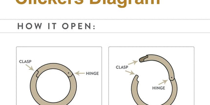 Invictus 20g 14Kt Gold Prong Set 1mm Eternity Round Gem Side Facing Hinged Segment Clicker