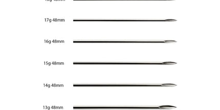 Invictus Tri-Beveled Ultra-Sharp Tips Biomedical-Grade Piercing Needles