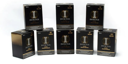 Invictus Tri-Beveled Ultra-Sharp Tips Biomedical-Grade Piercing Needles
