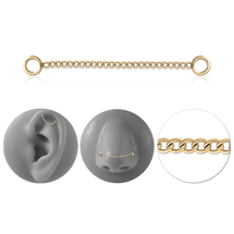 Titanium PVD Hanging Chains for Hinged Segment Rings - 30mm