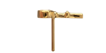 Invictus 24Kt Gold PVD Titanium Threadless Key Top