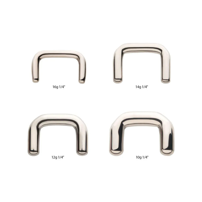 Invictus Titanium Mini Staple Septum Retainer