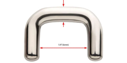 Invictus Titanium Mini Staple Septum Retainer