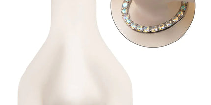 Invictus Titanium Front Facing Hinged Segment Clicker with CNC Set 1mm Ombre Fade Gem