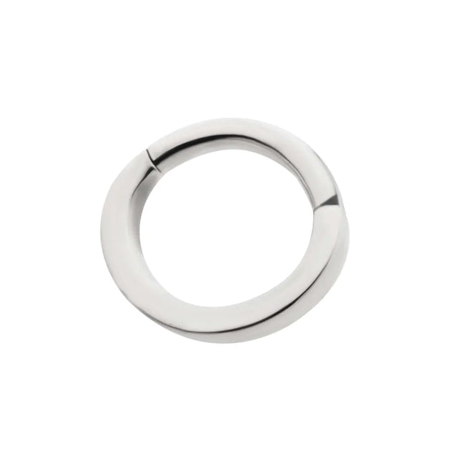 Invictus 16g Titanium Oval Shape Hinged Segment Clicker (for Rook Piercing)