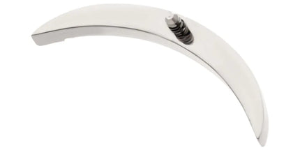 Invictus Titanium Internally Threaded Multicolor CZ Curved Bar Top