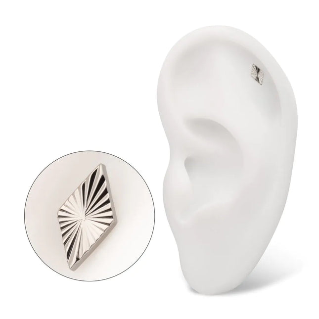 Invictus Titanium Internally Threaded Corrugated Rhombus Top