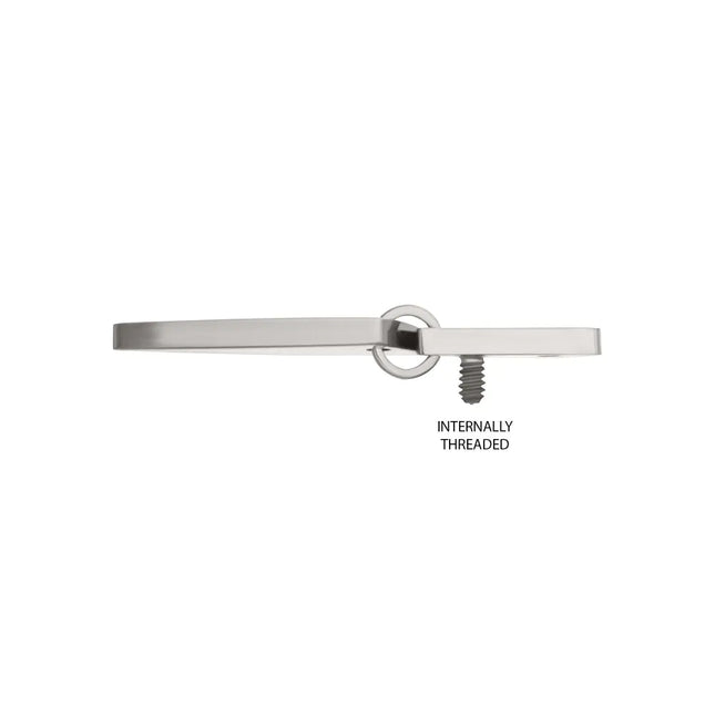 Invictus Titanium Internally Threaded Knife Top with Bottom Blade Dangle