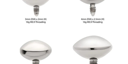 Invictus Titanium Internally Threaded UFO Shape Disk Top