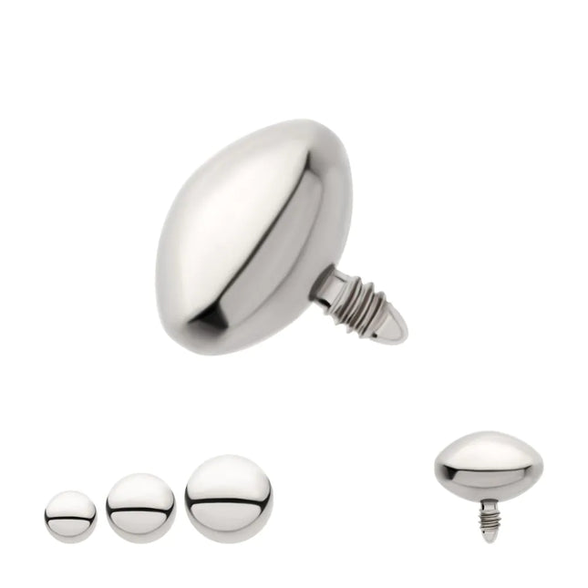 Invictus Titanium Internally Threaded UFO Shape Disk Top