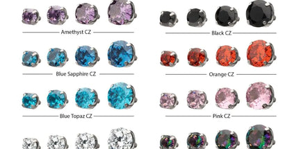 Invictus Titanium Internally Threaded Low Profile 4 Prong Round Gem Top