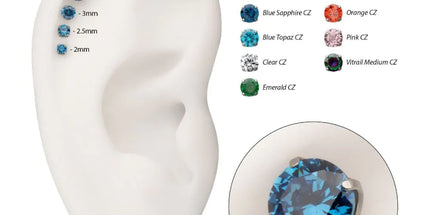 Invictus Titanium Internally Threaded Low Profile 4 Prong Round Gem Top