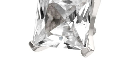 Invictus Titanium Internally Threaded 4 Prong Princess Cut Gem Top