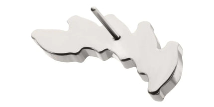 Invictus Titanium Threadless 5 Marquise Staggered Cluster Prong Gem Top