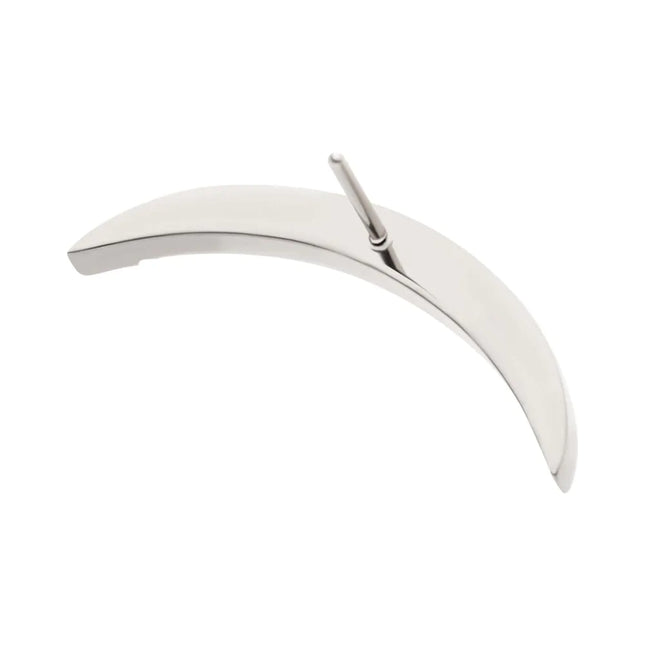 Invictus Titanium Threadless Multicolor CZ Curved Bar Top