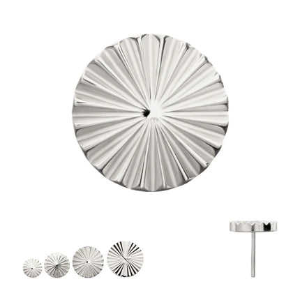 Invictus Titanium Threadless Radiant Corrugated Round Top