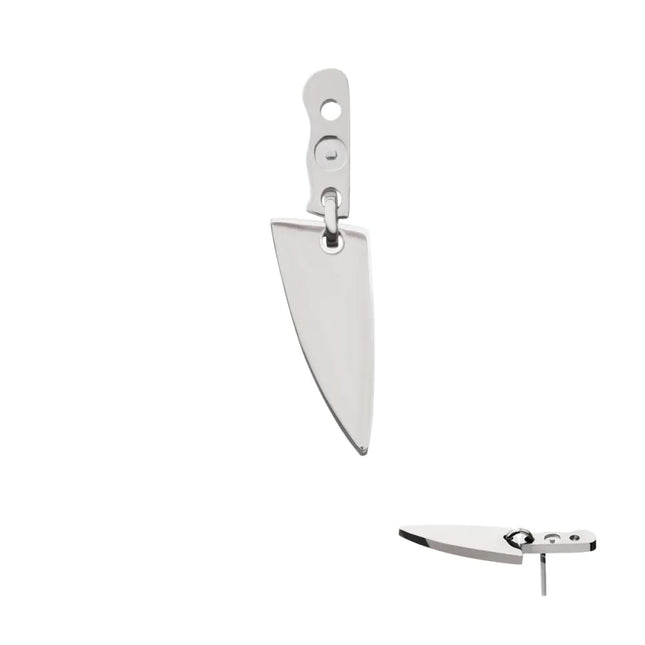Invictus Titanium Threadless Knife Top with Bottom Blade Dangle