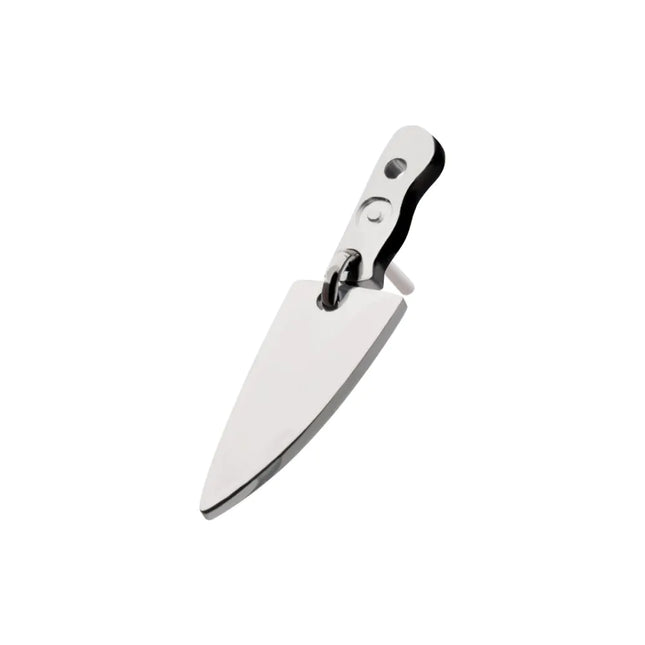 Invictus Titanium Threadless Knife Top with Bottom Blade Dangle