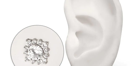 Invictus Titanium Threadless Radiant Cluster Top