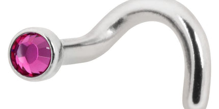 Titanium Highline Jewelled Nose Stud